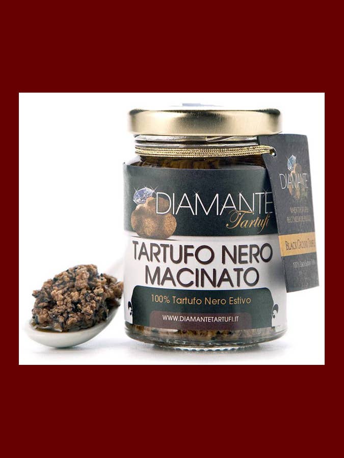 Gemalen zwarte zomertruffel 85 g (natuurlijk en authentiek) voor wholesale door DIAMANTE TARTUFI - DIAMOND TRUFFLES