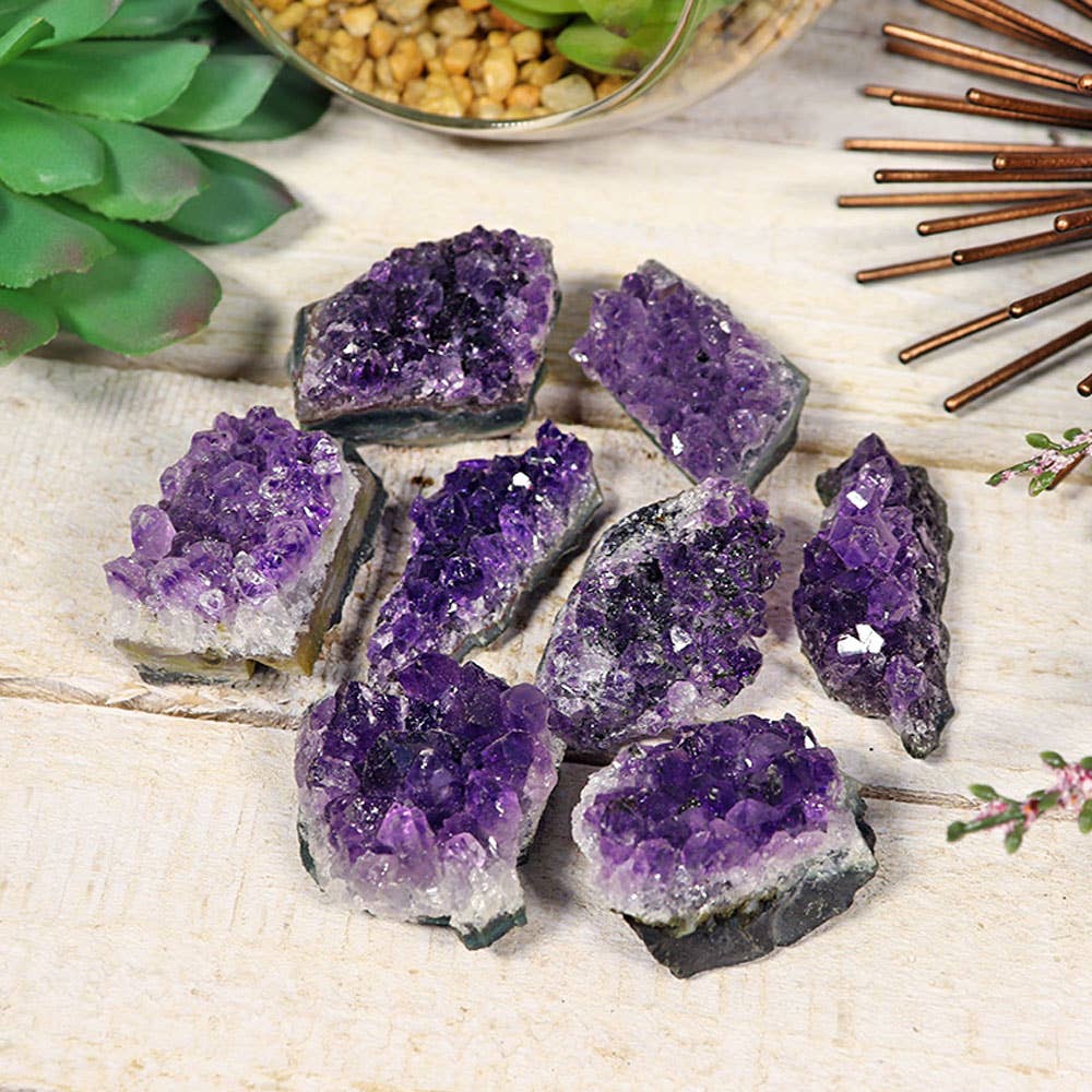 Natures Artifacts Inc - Wholesale Spiritual Stone/Crystal - Amethyst Mini Clusters Flat (Grade A)3