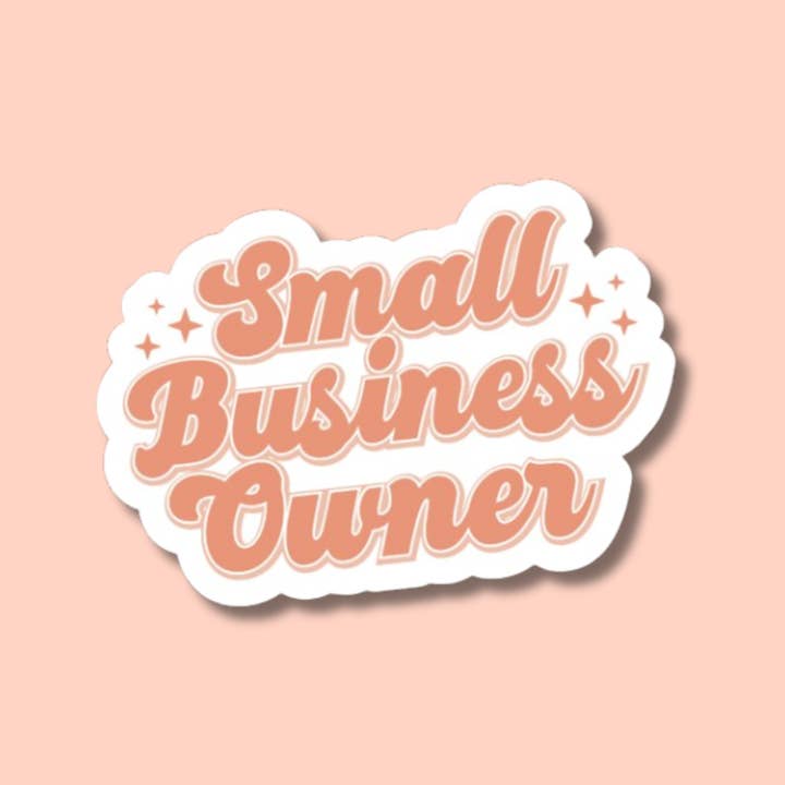 Autocollant pour propriétaire de petite entreprise, autocollant Boss Lady, autocollant SBO pour la vente par The Vinyl Rose