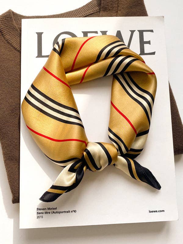 VividLux - Vendita all'ingrosso Sciarpa - Donna - Sciarpa a righe quadrate vintage0