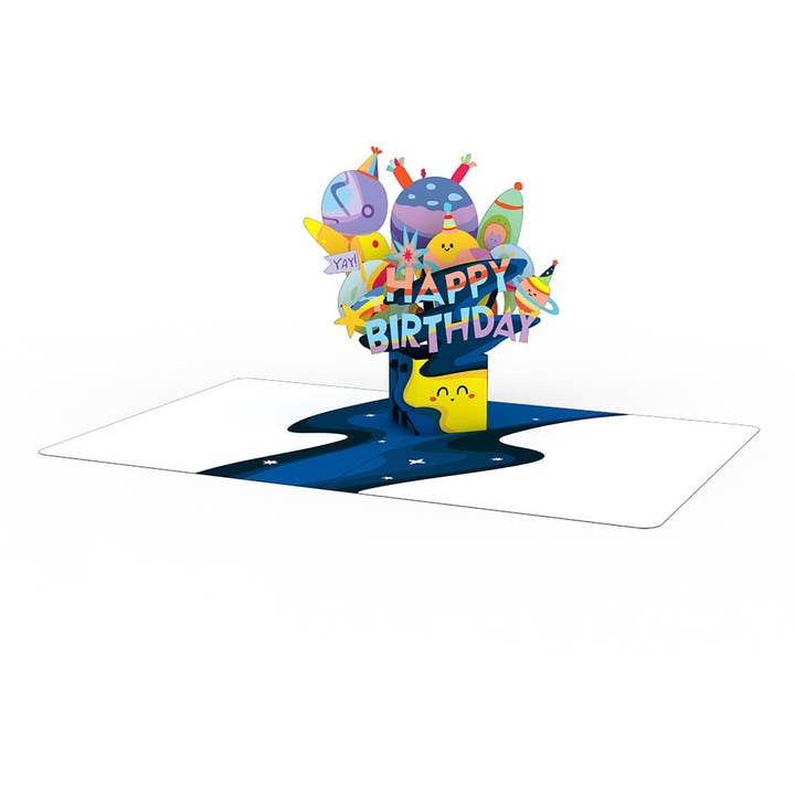 Lovepop Cards - Wholesale Birthday Card - Playpop Card™: 4.5"x5.9" Out of This World Birthday, Cards6