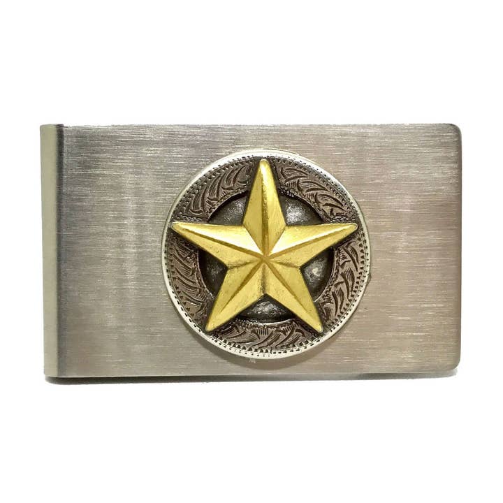 Antik Texas Star Money Clip for engroshandel hos Cigar Cutters by Jim