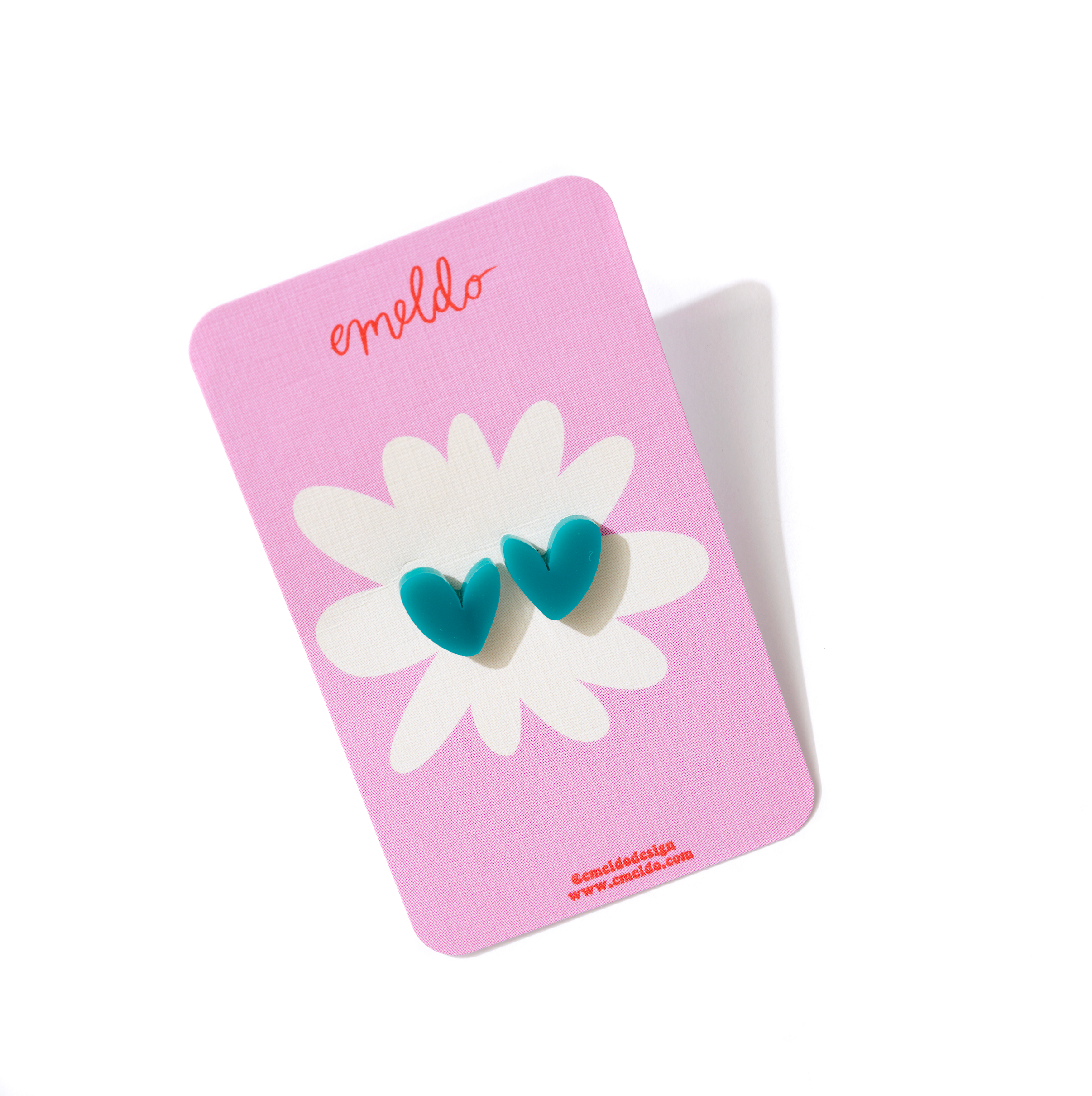 Emeldo - Wholesale Stud/Post Earrings - Heart Studs // Select Colour15