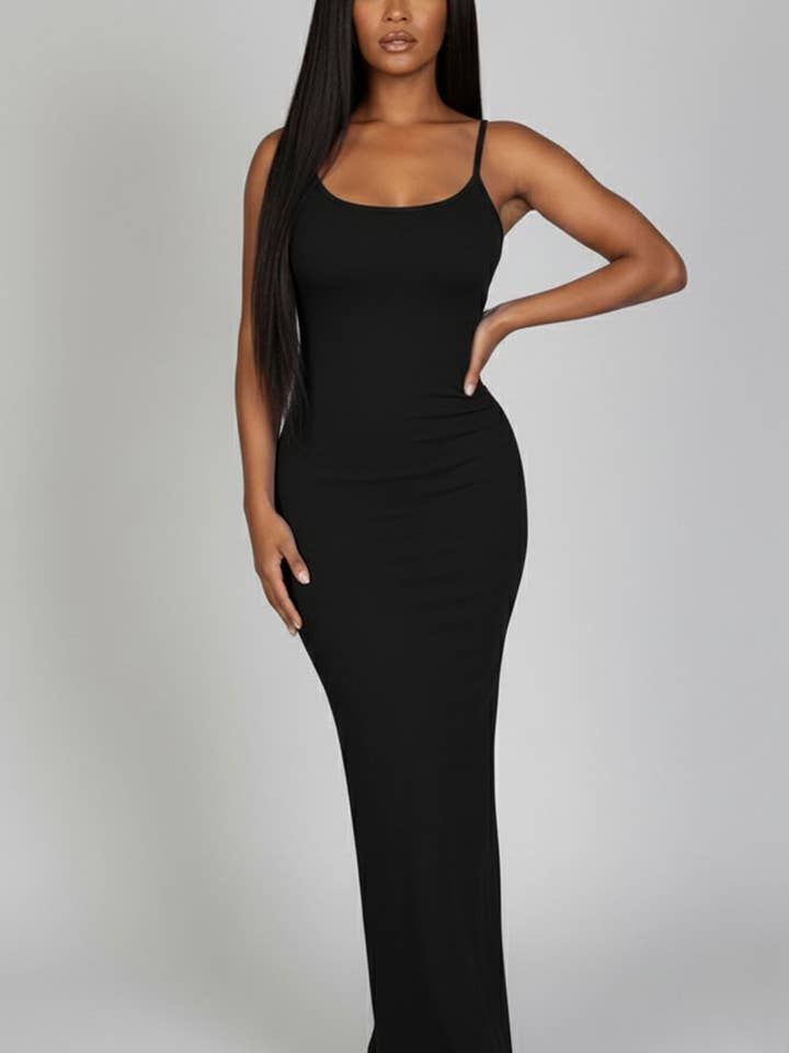 CAPELLA APPAREL - Wholesale Dress - Women's - Ribbed Mermaid Hem Cami Dress