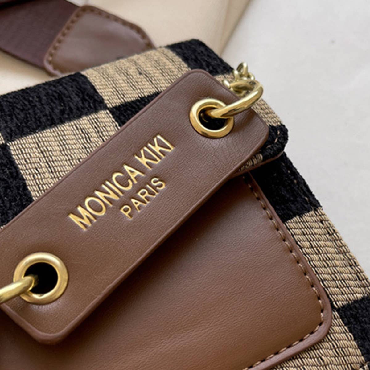 ACCITY - Wholesale Shoulder Bag - Women's - Trendy Checkered PU Crossbody Bag for Women_CWAB15453