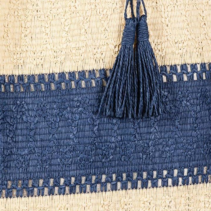 Embellish Your Life - Vente Tote bag – femme - Sac fourre-tout en paille à blocs de couleur5