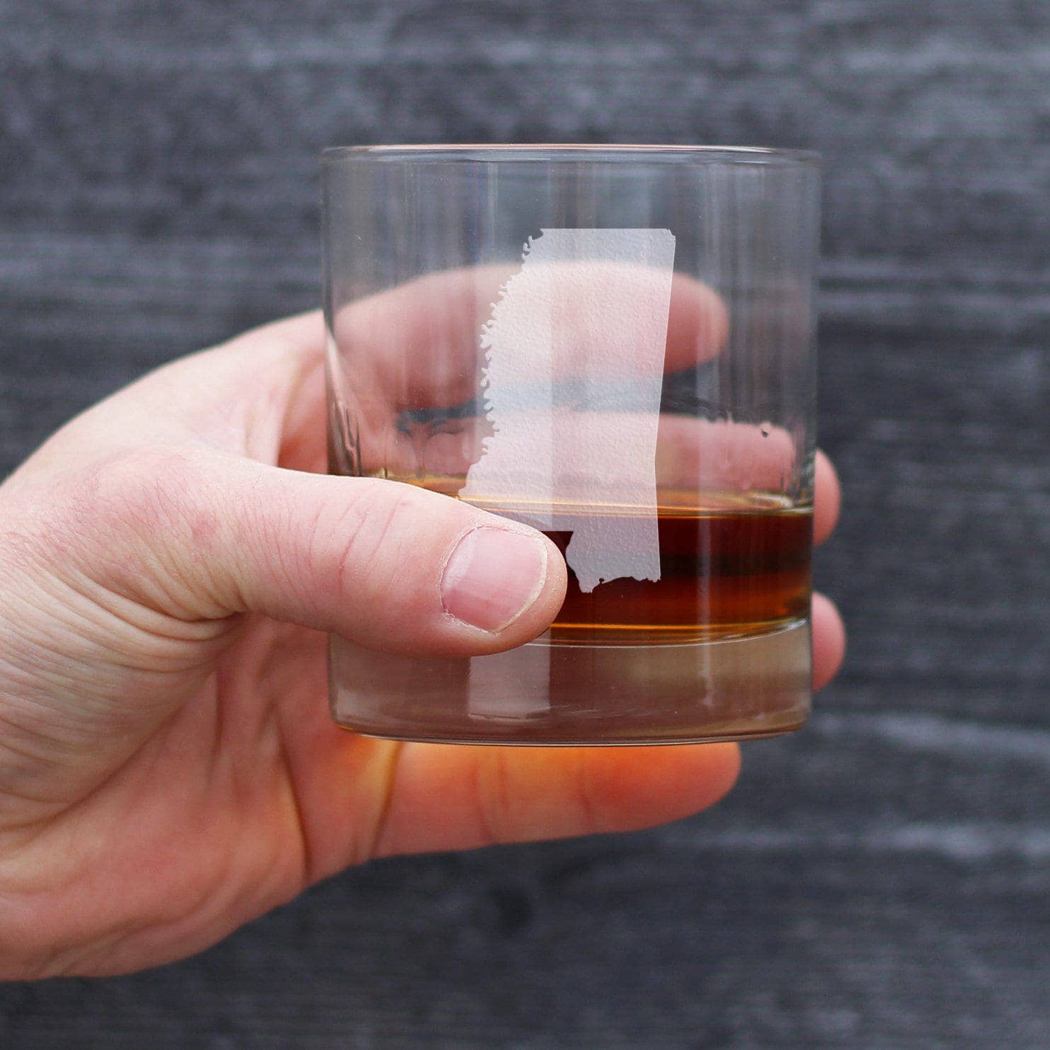 bevvee – wholesale Cocktail/liquor glass – Mississippi Whiskey Rocks Glass - Mississippians Gifts3
