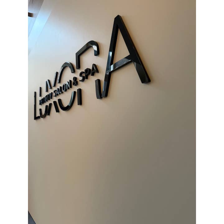 Lasartify - Wholesale Wall Sign - Large Custom Salon sign for the wall Glossy Black6