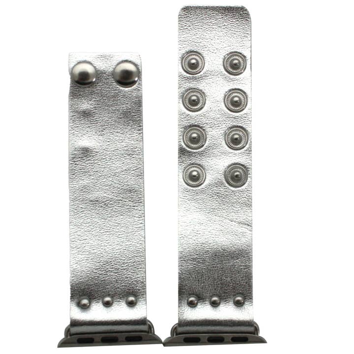 Time World USA - Wholesale Watch Band/Strap - Unisex - Metallic Snap-Button Apple Watch Band