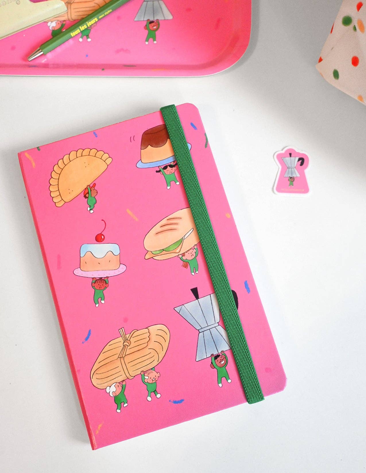 Natali Koromoto - Wholesale Notebook - "Food on Parade" Hardcover Notebook4