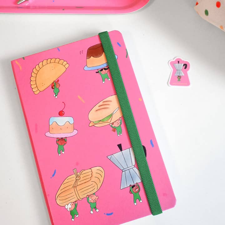 Natali Koromoto - Wholesale Notebook - "Food on Parade" Hardcover Notebook4