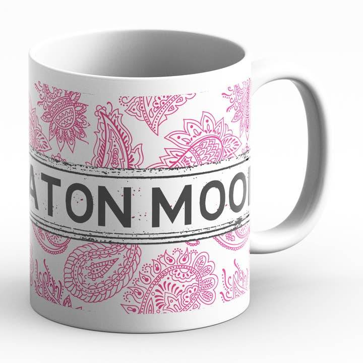 Mug Paisley rose et blanc pour la vente par tinned snail