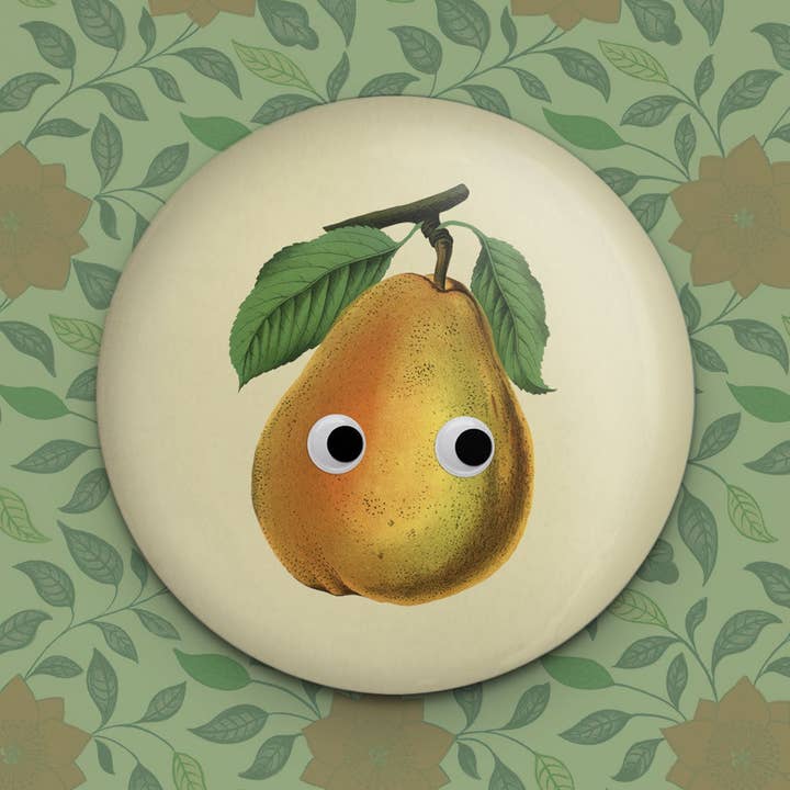 Stay Home Club - Wholesale Magnet - Googly Pear Magnet | Strong Fridge Magnet