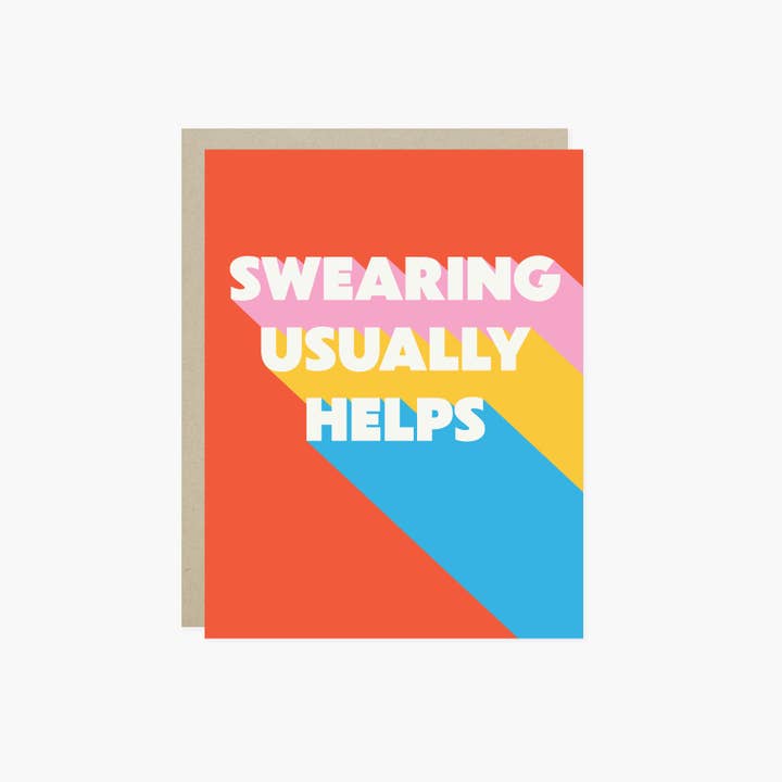Barone and Co. - Wholesale Everyday Greeting Card - Swearing Helps Card
