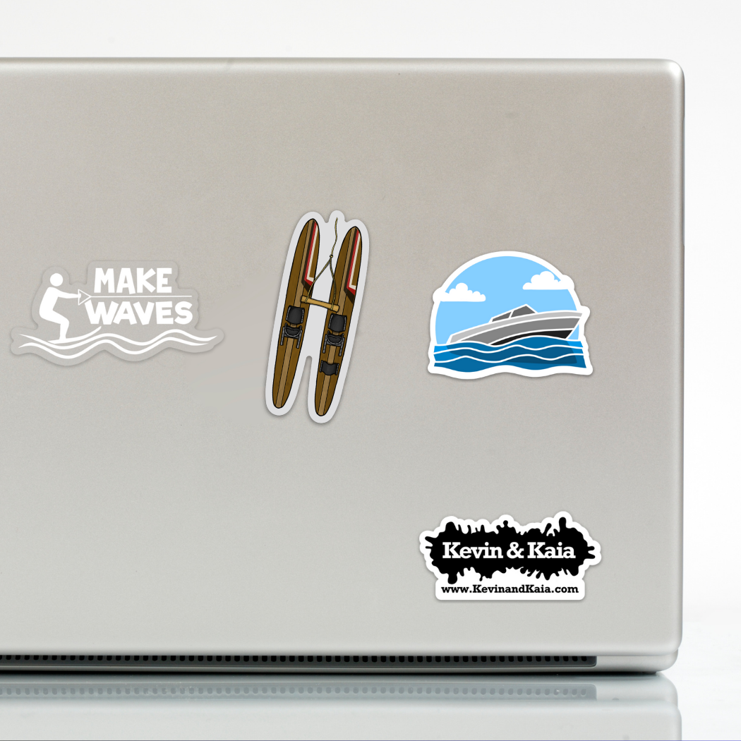 Kevin & Kaia - Wholesale Sticker - Vintage Water Skis - Sticker4