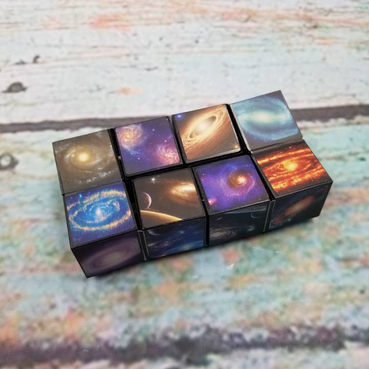 MIAS SHOP – wholesale Fidget toy – Kids – Starry Sky Planet Infinity Magnetic Cube Sensory Fidget Toy3