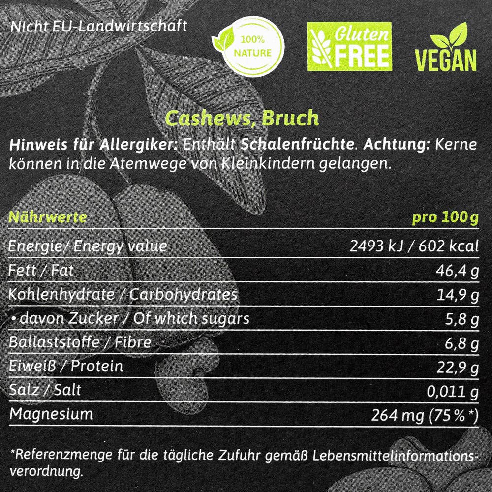 Natfoods GmbH - Venta al por mayor Frutos secos - Anacardos sin tratar, 1 kg2