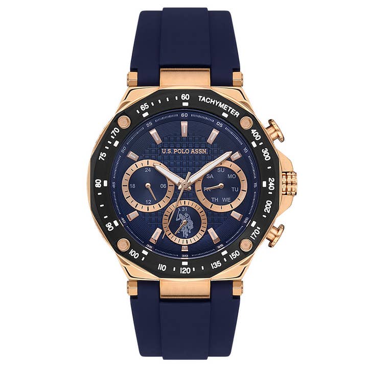 Multi Colored U.S. Polo Assn. USPA1076-04 Men's Wrist Watch for wholesale on Faire