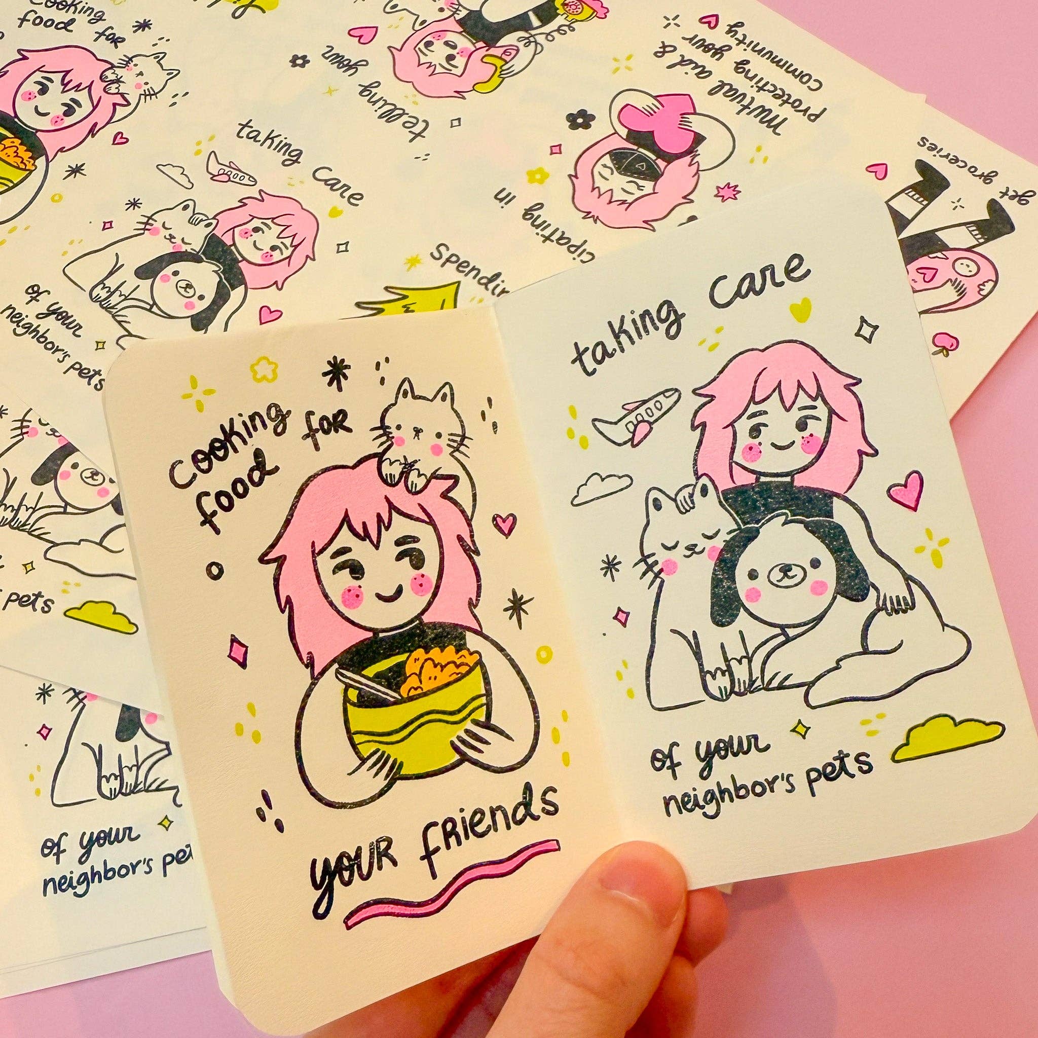 Illustrated By Natalia - Vente Magazine - Petits gestes de gentillesse  ♡ Fanzine Riso2