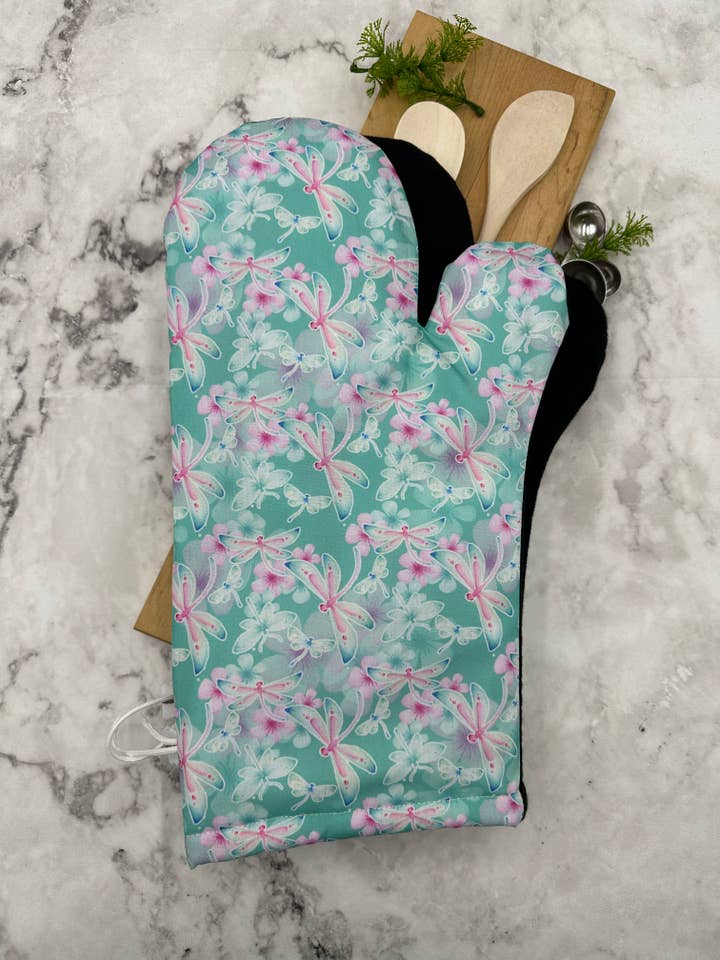 Oven Mitts Dragonfly. One PAIR of oven mitts. for wholesale by MS Creations