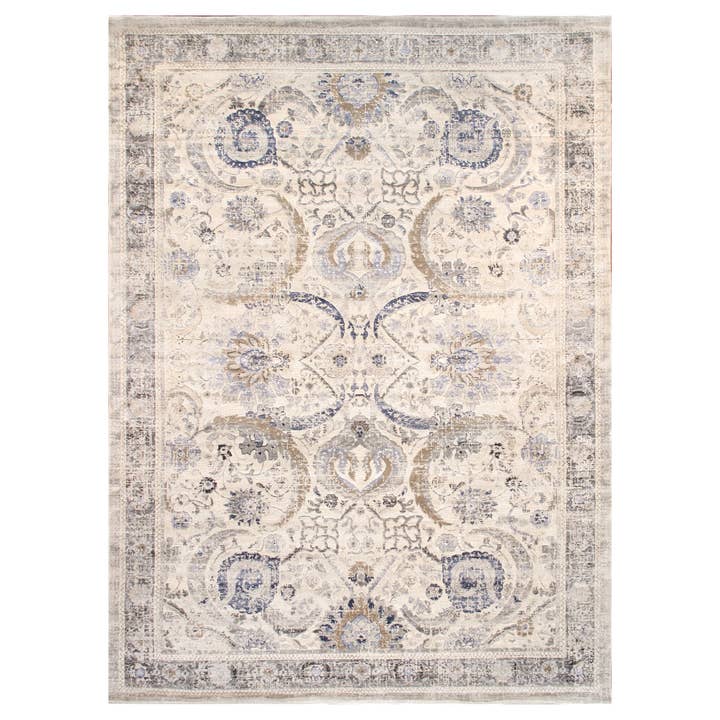 Amadeus Power-Loomed Oriental Area Rug in Ivory/Beige for wholesale by Pasargad Home