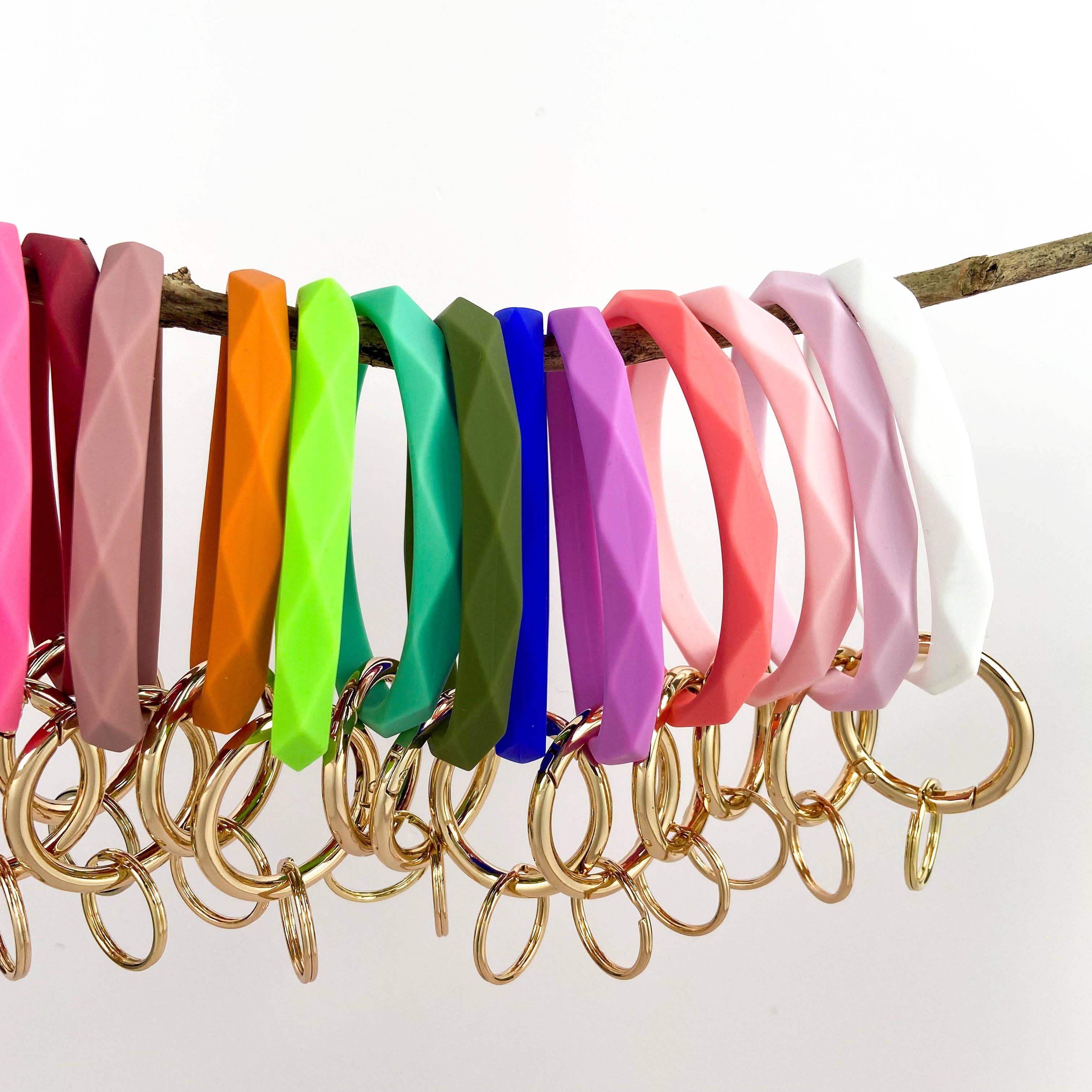 SoapElenGlen - Vente Bracelets porte-clés - Porte-clés en forme de diamant en silicone19