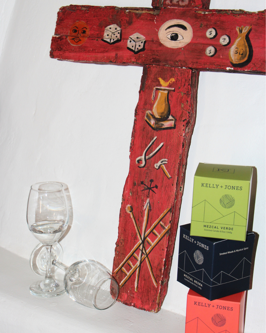 Kelly + Jones - Wholesale Jar/Filled Candle - MEZCAL Candle: Roja8