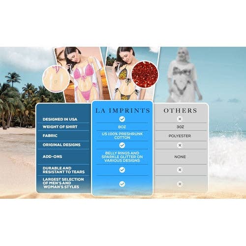 LA Imprints - Wholesale Swim Cover Up - Women's - LA Imprints Fantasy Coverup Red Macrame Tramp Stamp Bikini B4