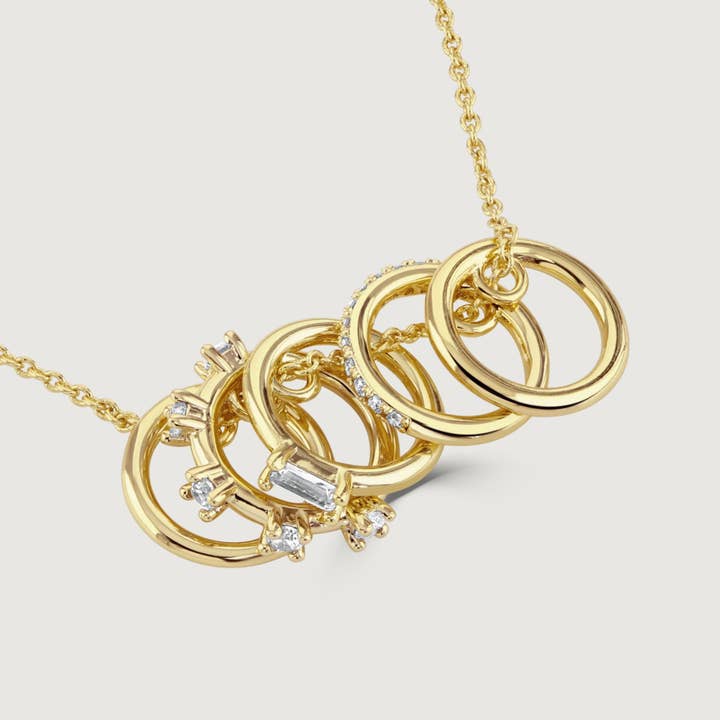 Crystal Hoop Pendant for wholesale by Buckley London