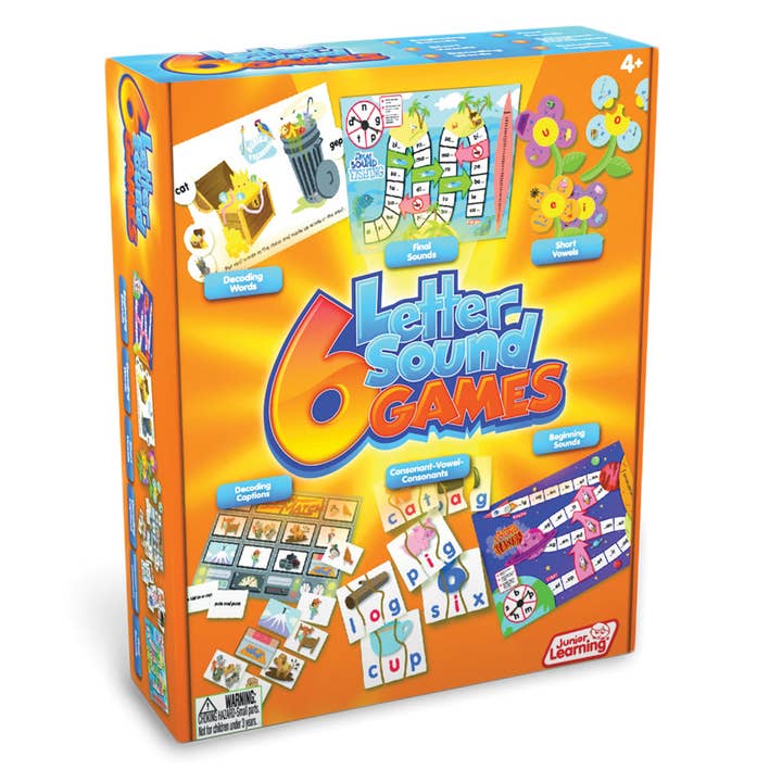 6 Letter Sound Games for wholesale by Junior Learning Inc.