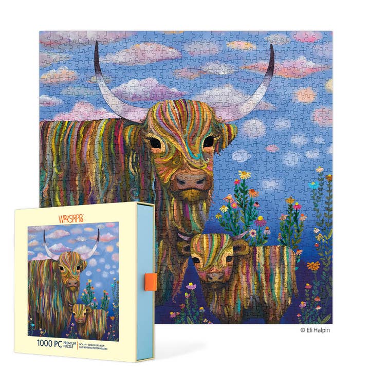 Highland Cows 1000 Piece Puzzle for wholesale by WerkShoppe