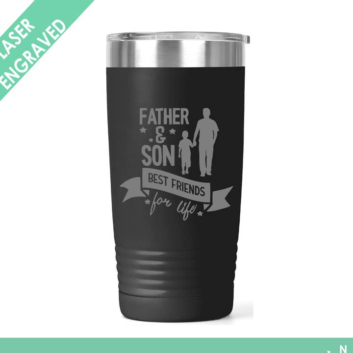 Far & Son bästa vänner för livet - fars dag Tumbler för wholesale av Northern Country Girl Designs, LLC