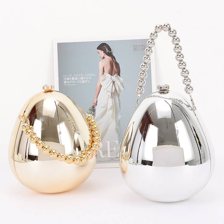 3AM BY H&D ACCESSORIES - Wholesale Clutch Bag - Women's - Metallic Acrylic Clutch5