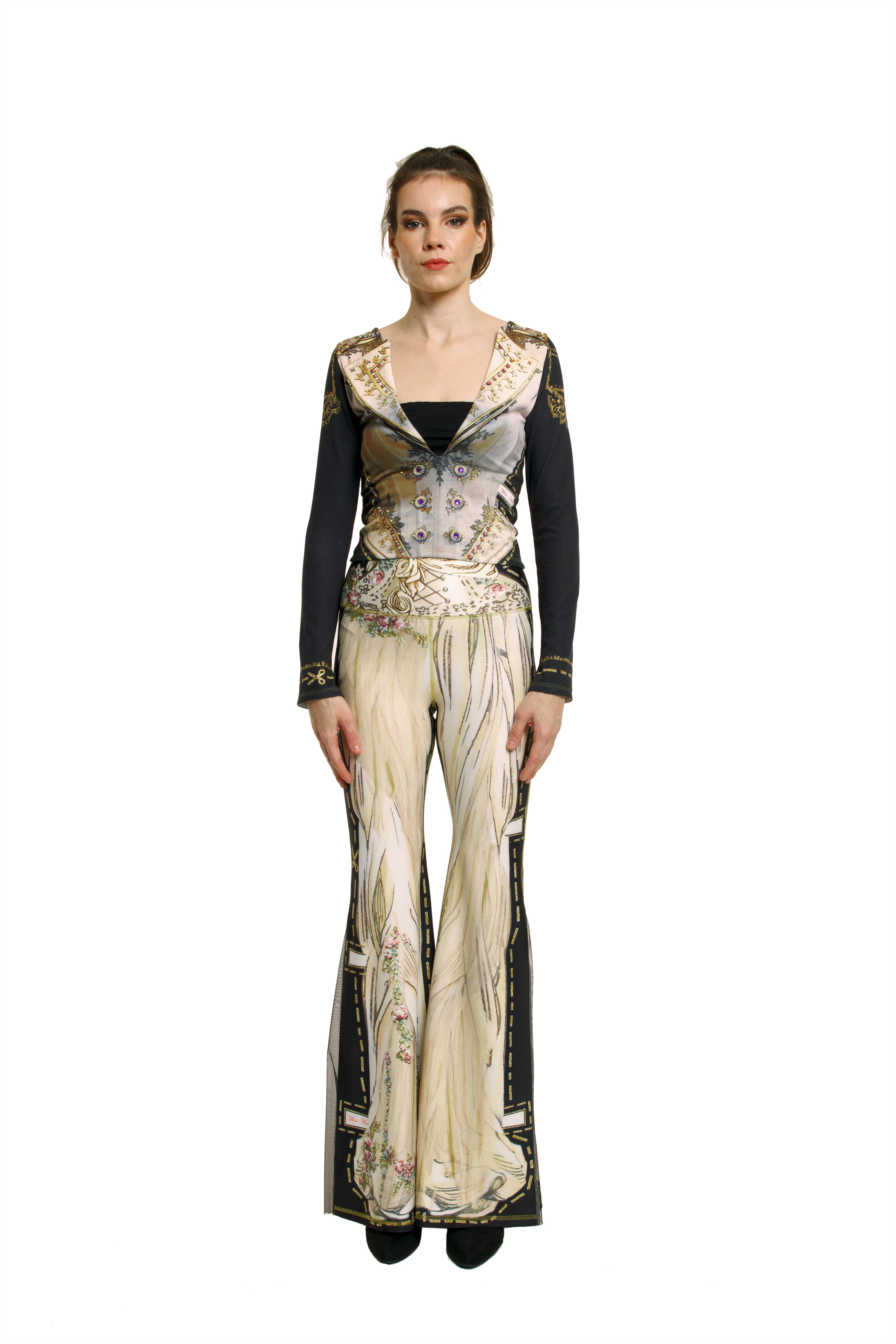 Multi color Black Comfort Pants-Cream - Paper Dolls for wholesale on Faire3