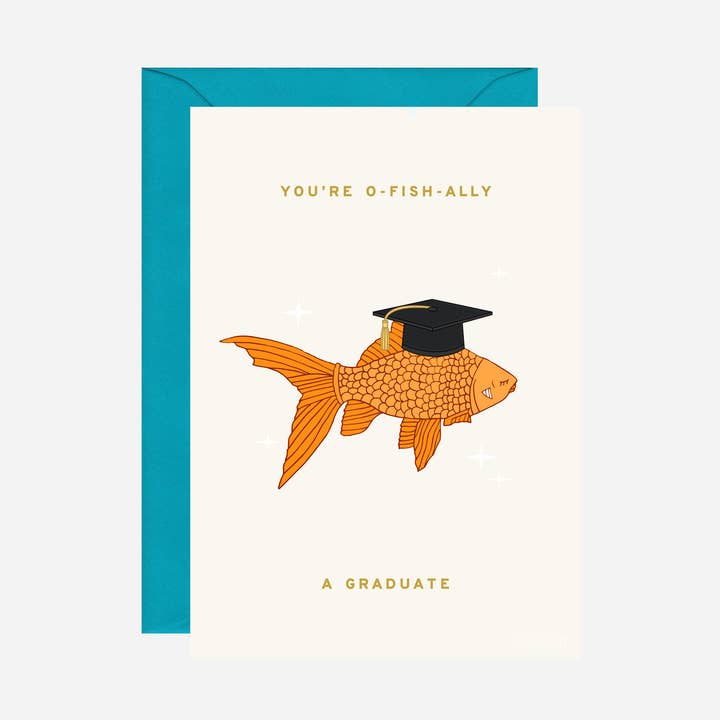 Biglietto di Laurea Pesce Rosso per la vendita all'ingrosso da parte di Pearl Ivy