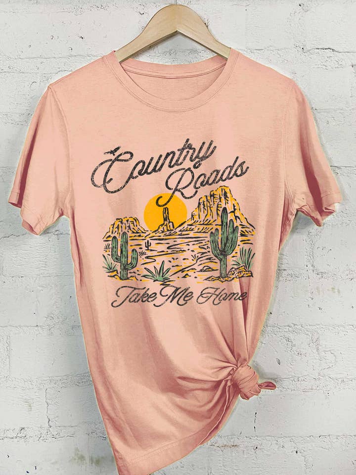 COUNTRY ROADS TAKE ME HOME GRAPHIC TSHIRTS for wholesale by Rustee Clothing