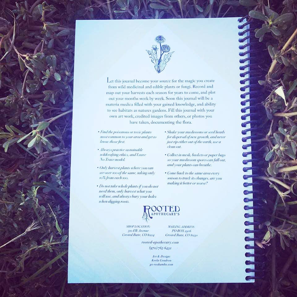 Rooted Apothecary - Wholesale Journal/Diary - Wildcraft  Journal1