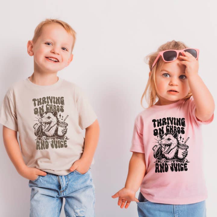 Chaos and Juice Youth DTF Print for wholesale by Simple Tymes