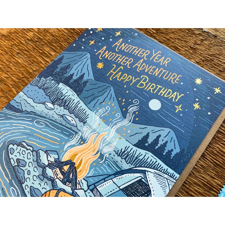 Noteworthy Paper & Press - Wholesale Birthday Card - Campfire Birthday Card3