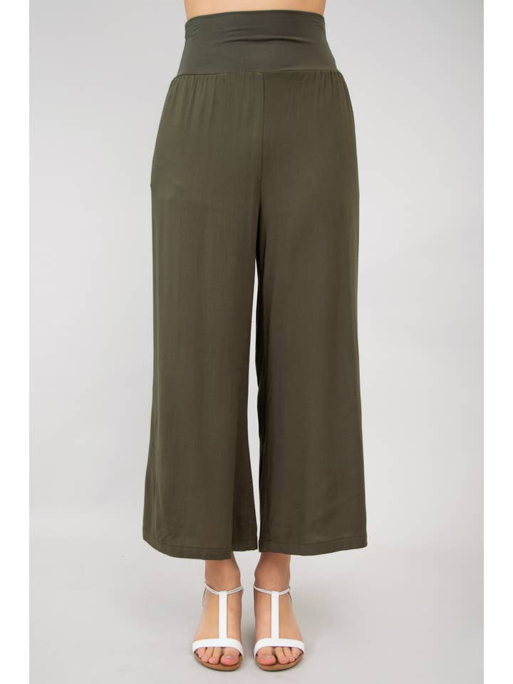 Blue Sky Clothing Co LLC - Wholesale Pants - Women's - Landon Capri, Khaki, Linen Bamboo7