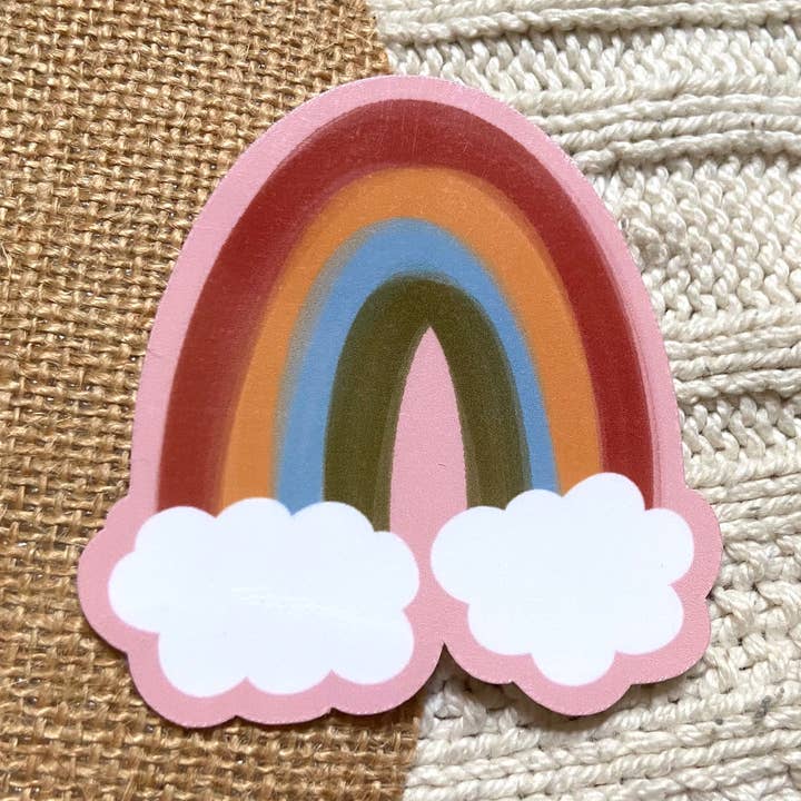 Autocollant arc-en-ciel, 3 x 2,7 pouces pour la vente par H&L Craft Co