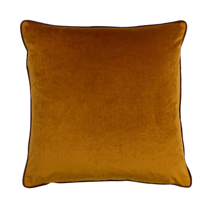 Gemini Double Piped Cushion Pumpkin for wholesale on Faire