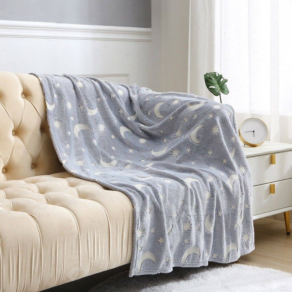 Pretty Little Bed – wholesale Throw blanket – Fleece Blanket Glow in the Dark Large Sofa Throw Soft Warm Faux Fur Mink Kids2