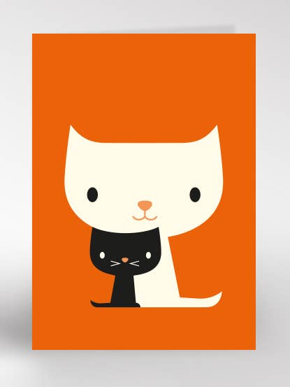 041 Katter Samtida Vardagligt Gratulationskort för wholesale av Dicky Bird