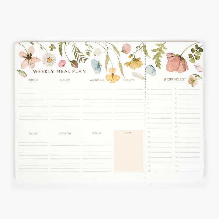 Flores de primavera Spring Flowers Menu Planner for wholesale on Faire