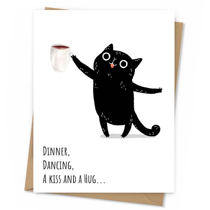 Drinking Wine From A Mug Valentine's Day Card for wholesale by The Card Aisle