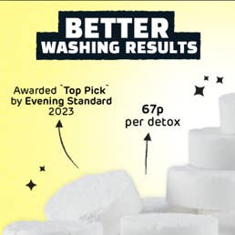 Ecoegg – wholesale Pulvertvättmedel/tvättmedelstabletter – Detox Rengöringstabletter 6 pack - Tvättmaskin & Diskmaskin