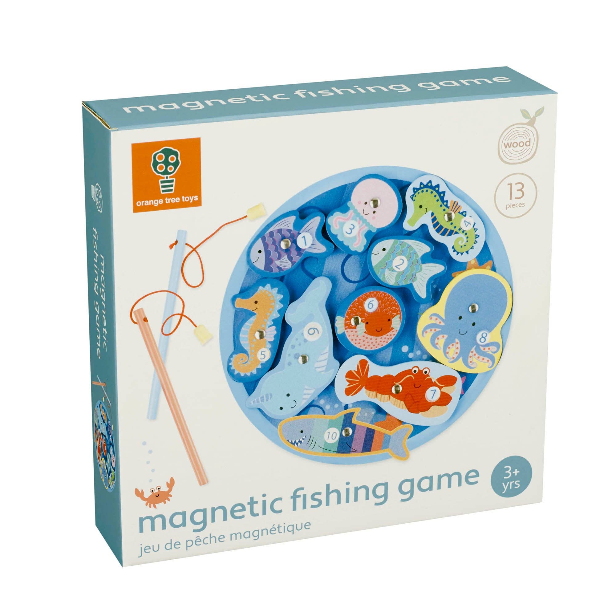 Orange Tree Toys - Wholesale Toy Set - Kids - Magnetic Wooden Fishing Game4