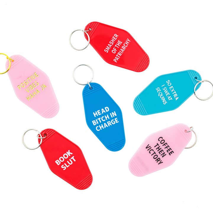 GetBullish - Vente Porte-clés – femme - Coffee Then Victory Rose Style Motel Féministe Porte-clés5