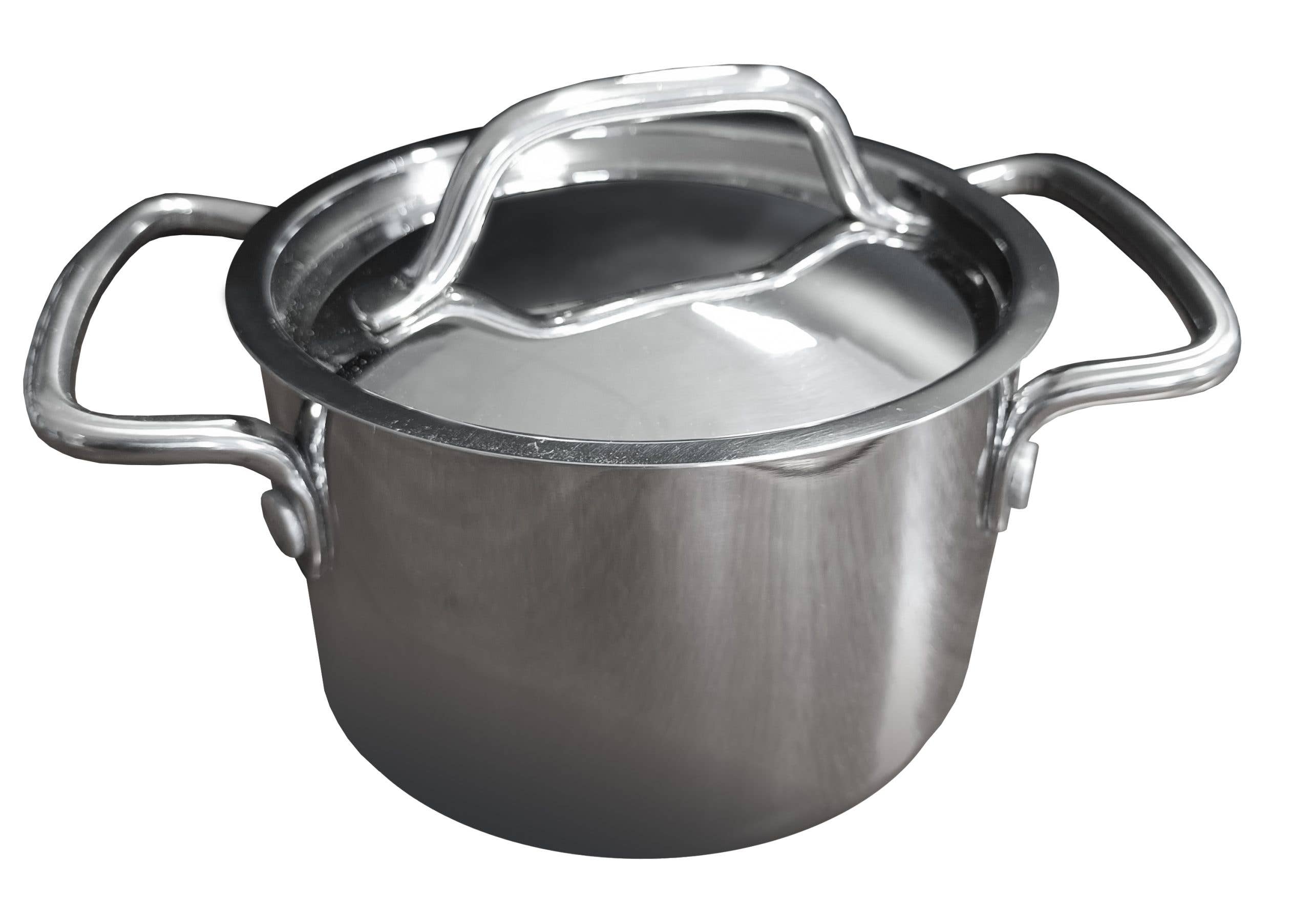 Cuivres de France-Baumalu - Wholesale Cooking Pot - Mini Dutch Oven 10 X 6.5cm Stainless Steel Look0